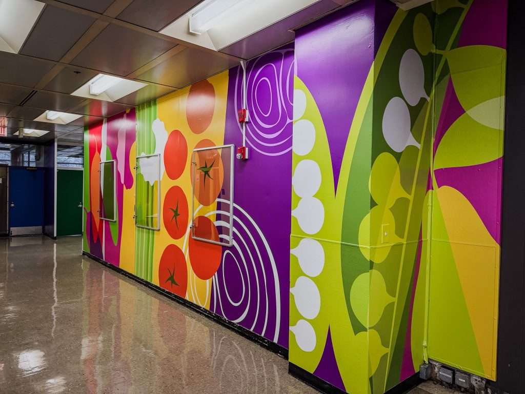 interior branding fruit colored multicolored